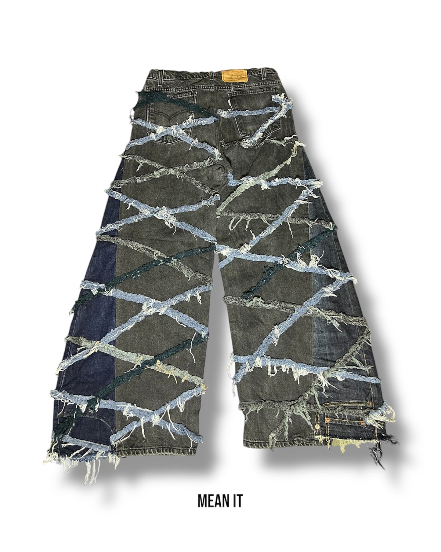 Patchwork Denim – Blue Cross Design, 26"-32"