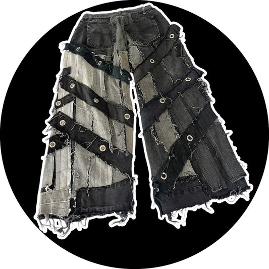 Patchwork Pants - Rings design, 24"-30"