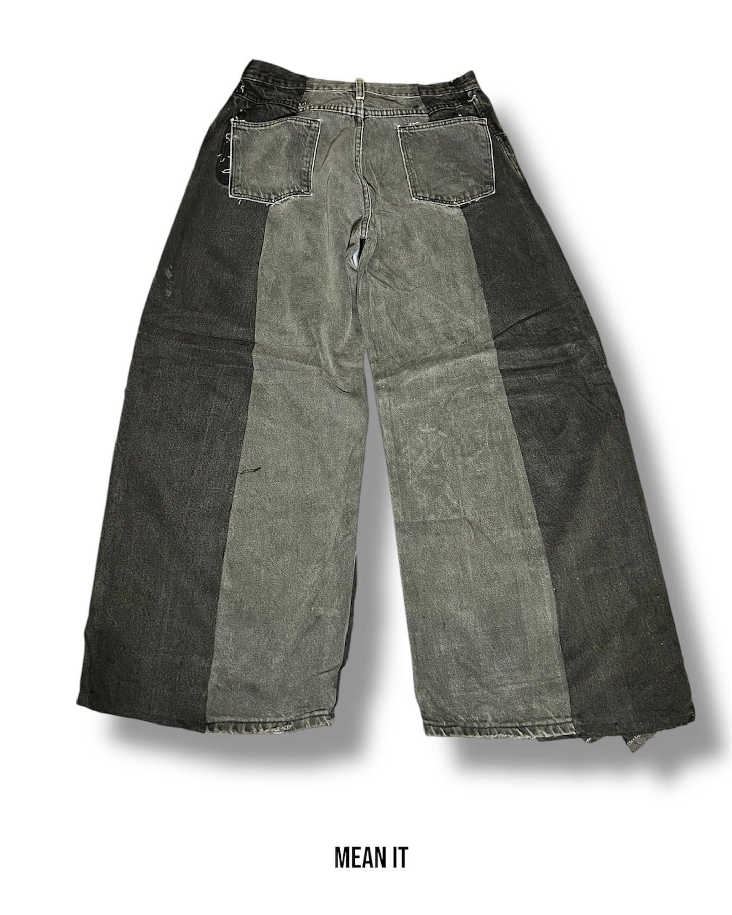 Patchwork Pants – Cartoon Print, 30"