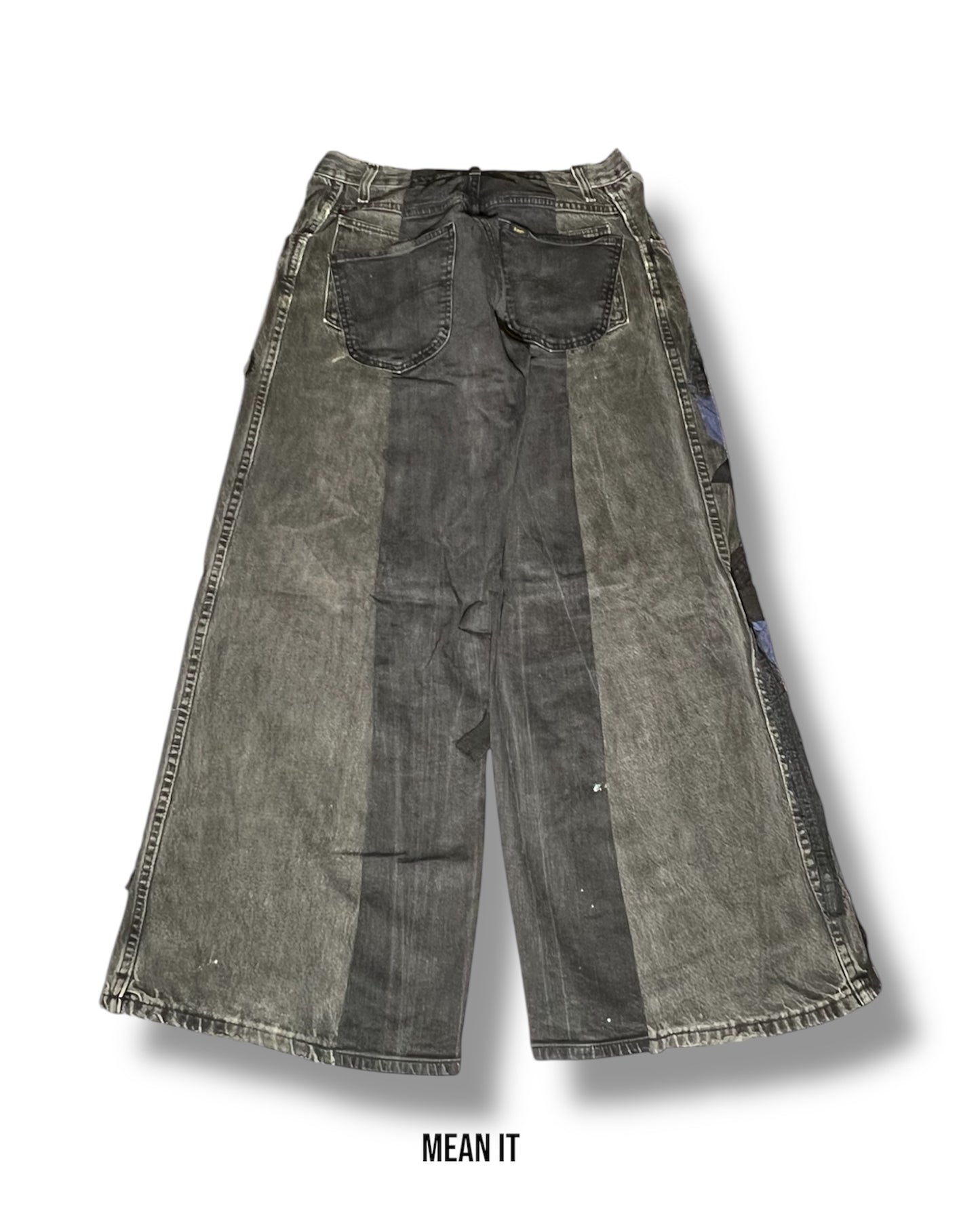 Patchwork Pants – Cartoon Print, 30"