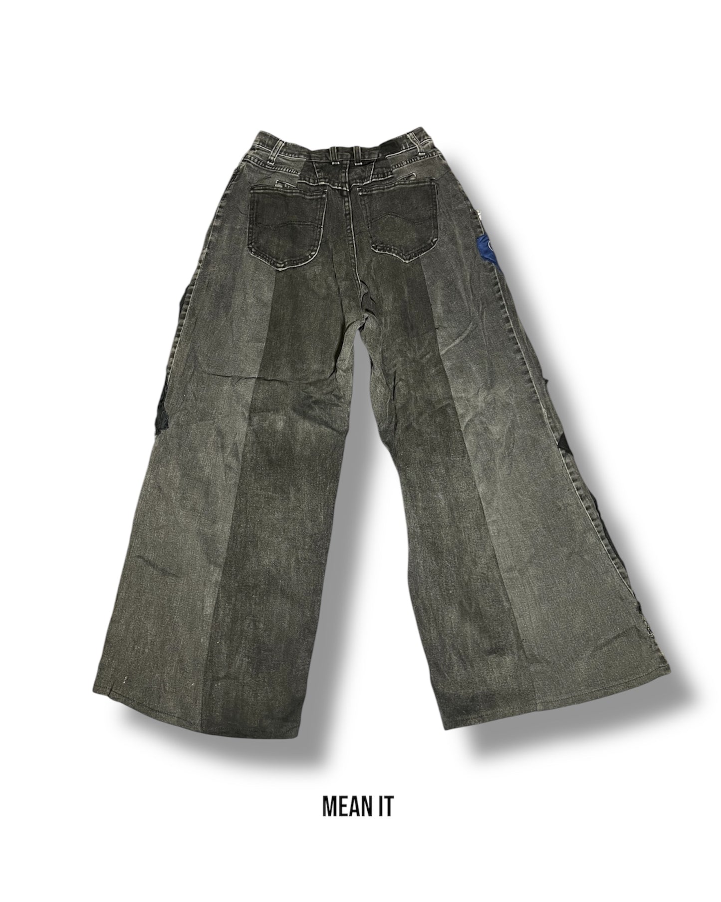 Patchwork Pants – Cartoon Print, 28"