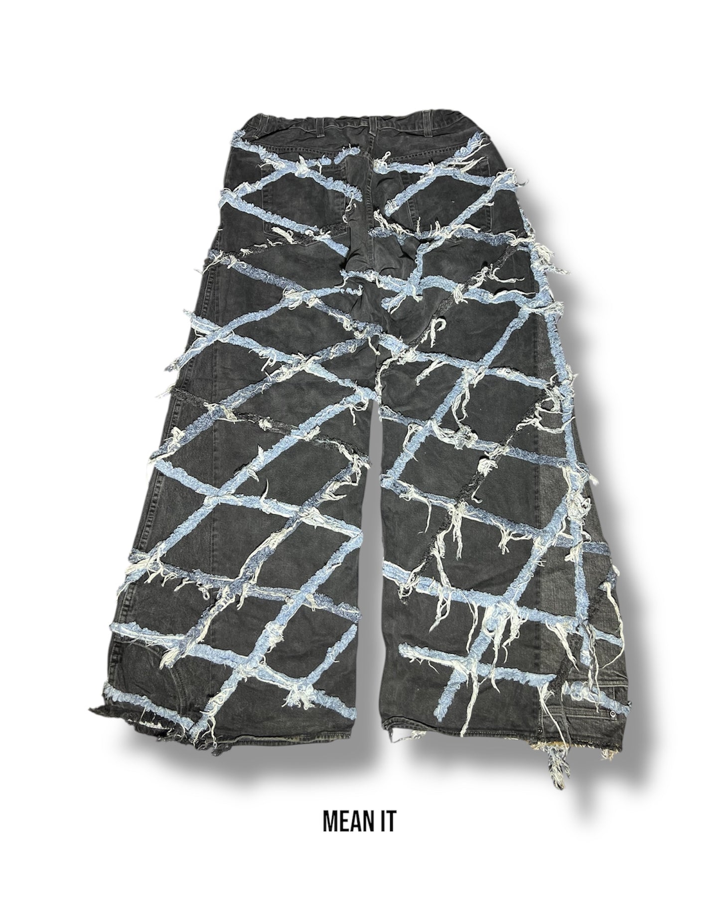 Patchwork Denim – Blue Cross Design, 30"-40"
