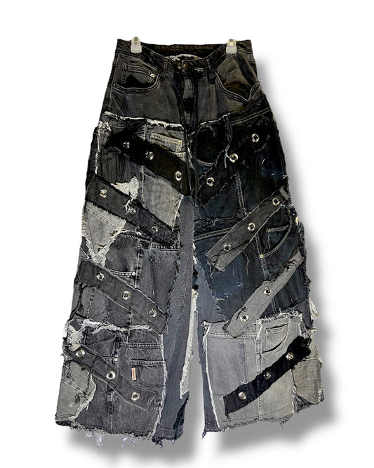 Patchwork Pants - Rings - Limited design, 25"-31"
