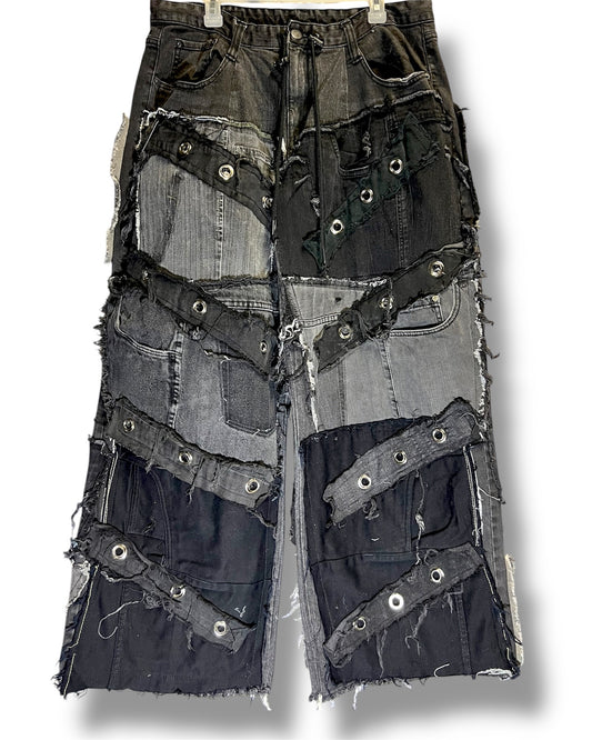 Patchwork Pants - Rings - Limited design, 30"-36"