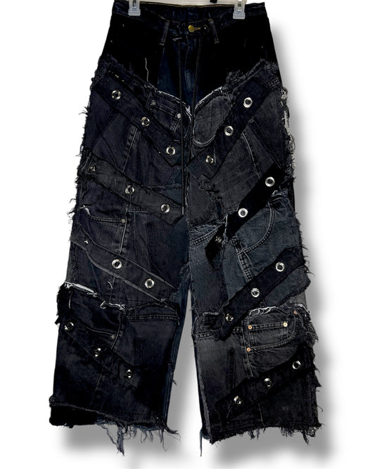 Patchwork Pants - Rings - Limited design, 26"-30"