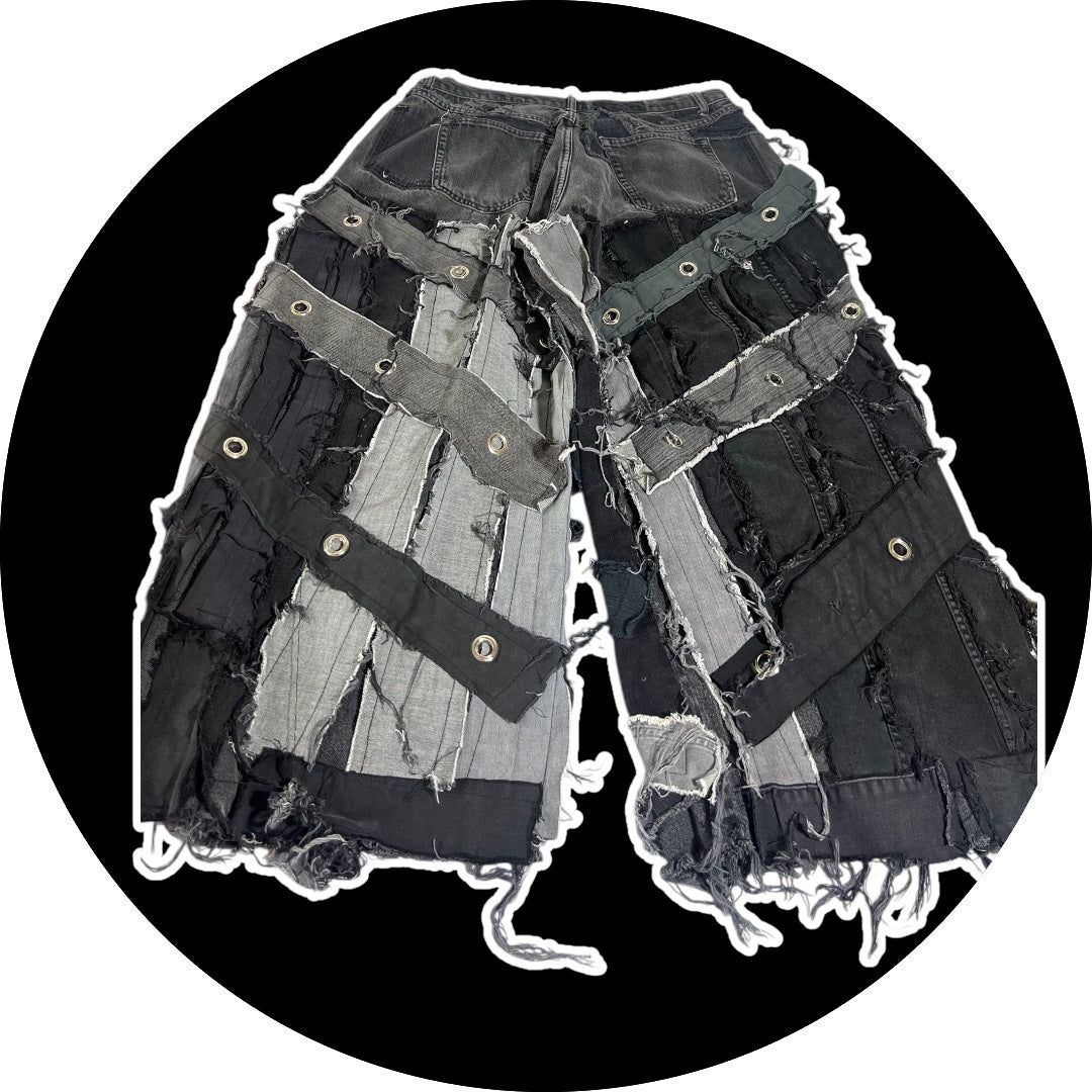 Patchwork Pants - Rings design, 30"-38"