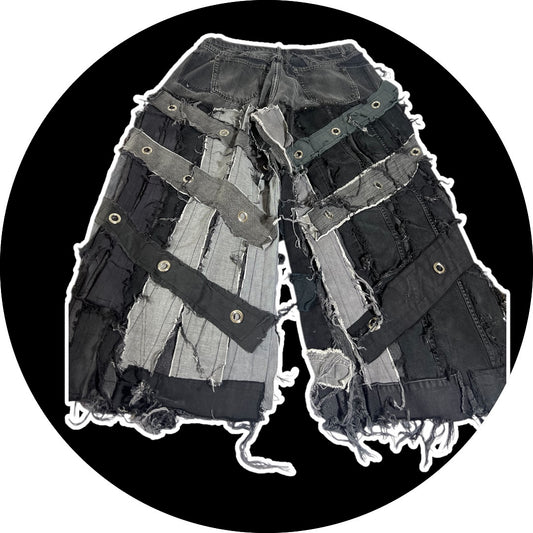 Patchwork Pants - Rings design, 30"-38"