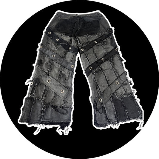 Patchwork Pants - Rings design, 30"-38"